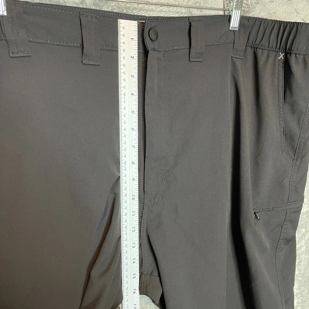 Wrangler Mens Size 46 Outdoor Performance Quick Dry Zip Cargo Short UPF Black